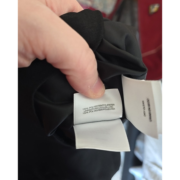 NWT Black Label by Evan-Picone Contrast-Trim Sleeveless Dress Womans Size 14 - Picture 5 of 5